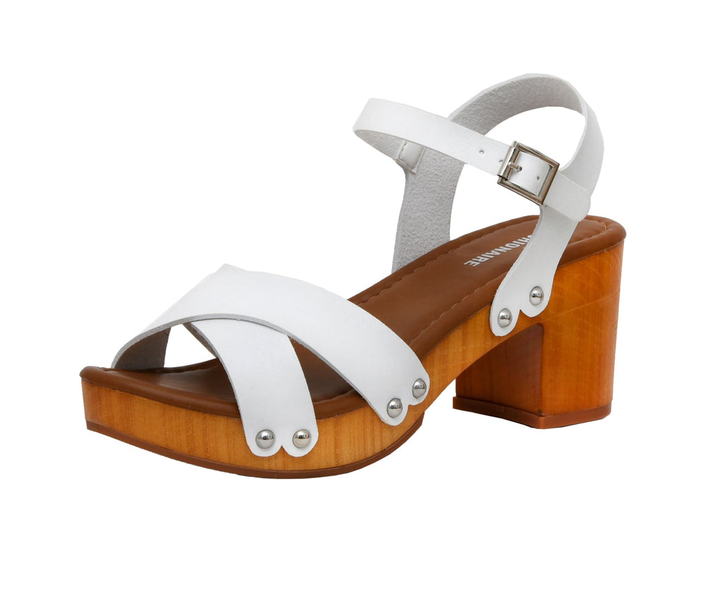 Slate Faux Wood Sandals - view 19