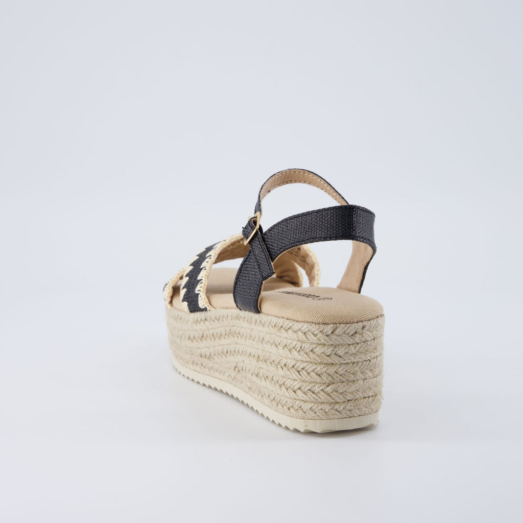 Ola Raffia Platform Sandals - view 5