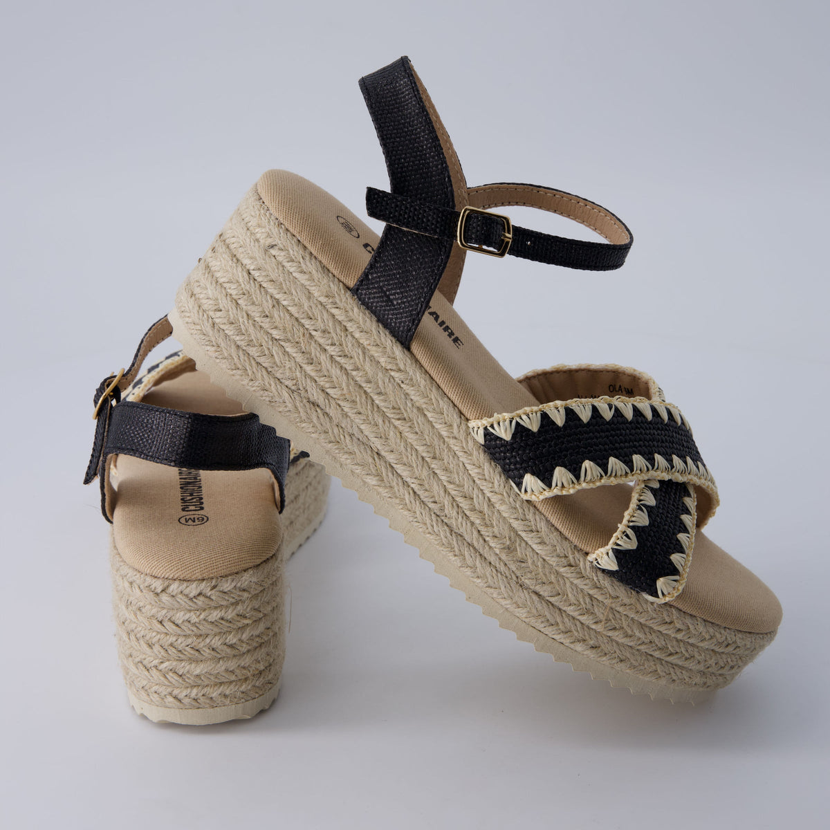 Ola Raffia Platform Sandals - view 9