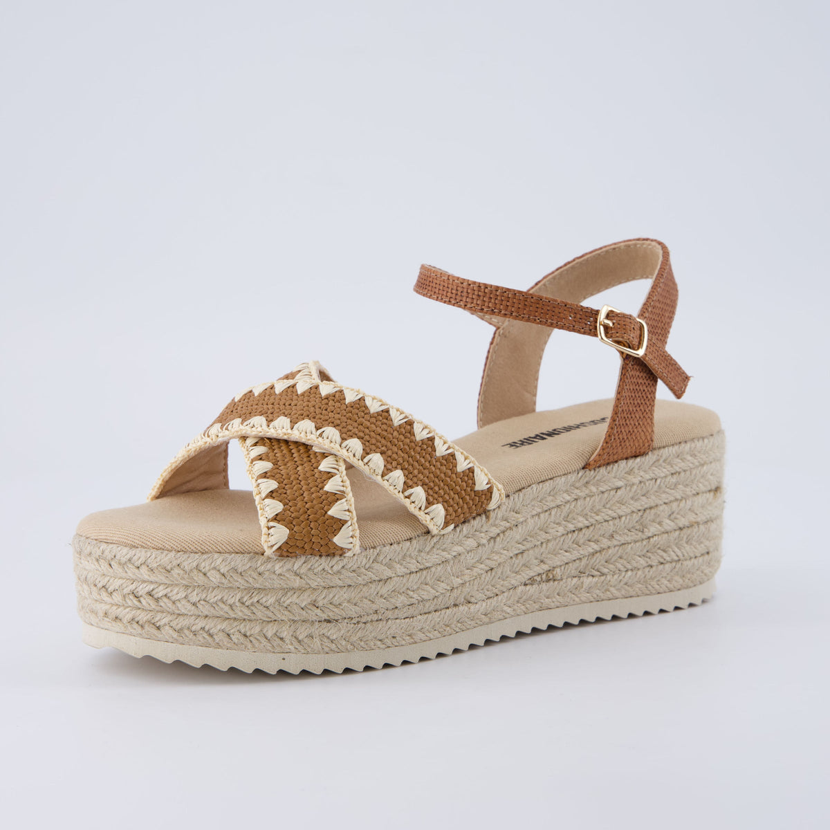 Ola Raffia Platform Sandals - view 11