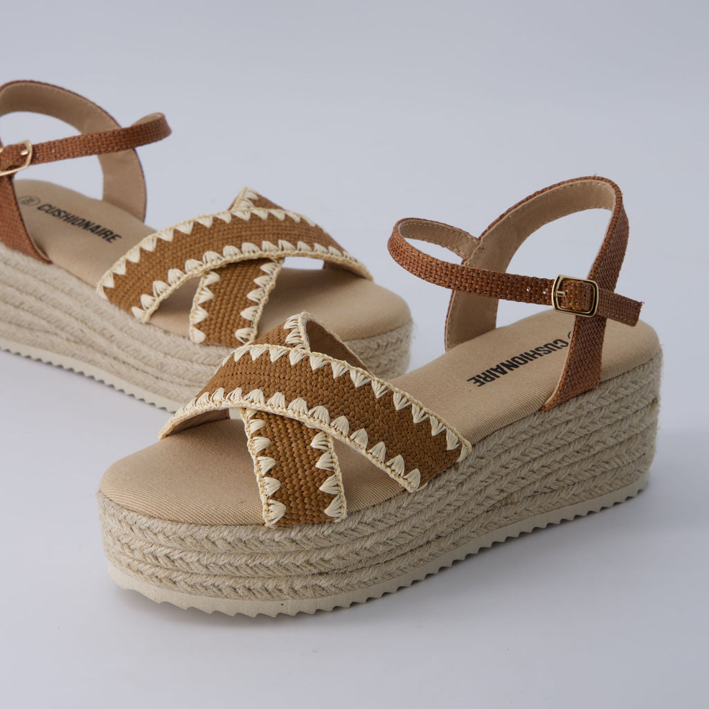 Ola Raffia Platform Sandals - view 16