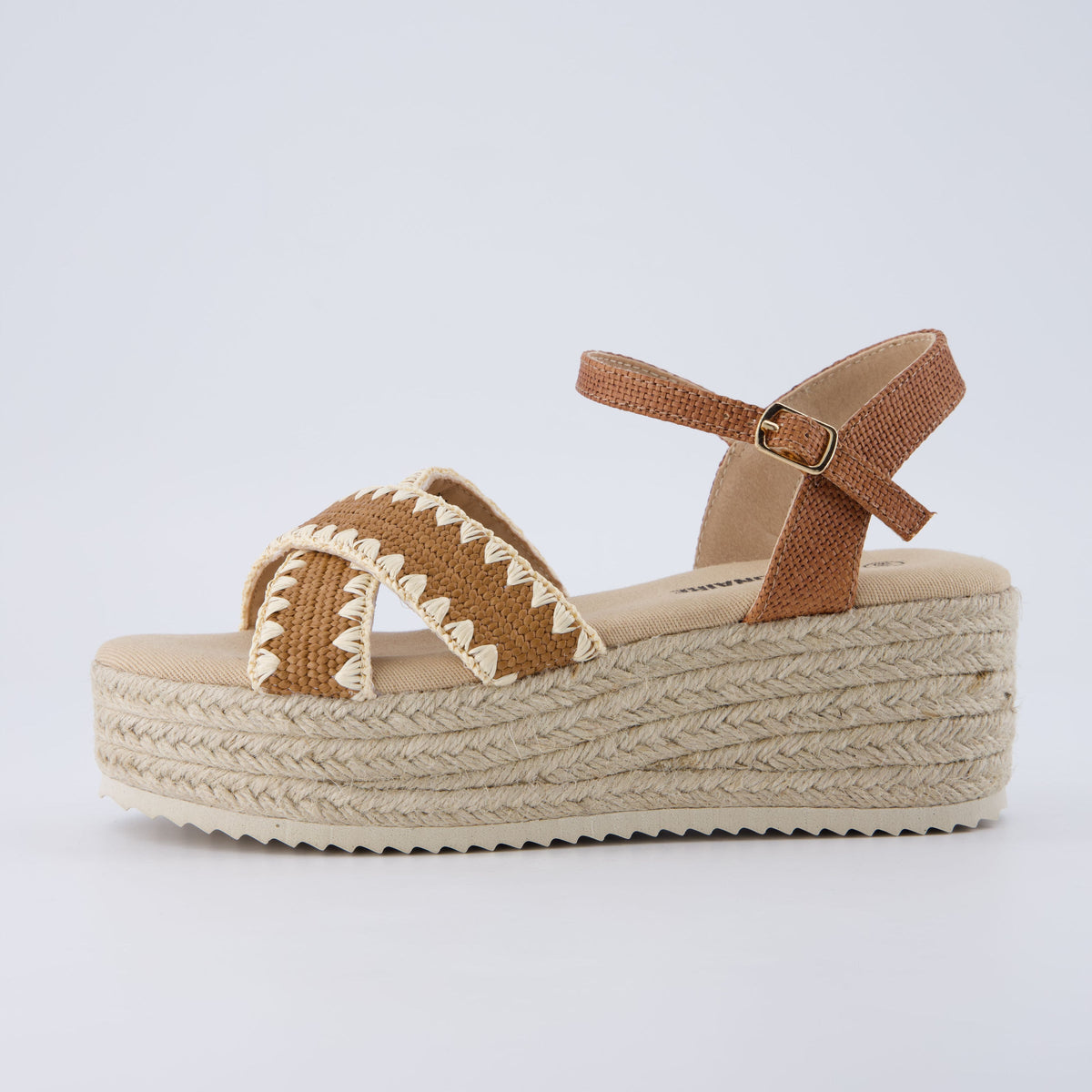 Ola Raffia Platform Sandals - view 10