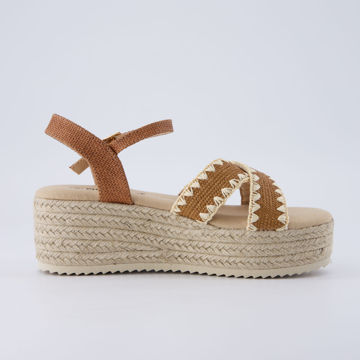 Ola Raffia Platform Sandals - view 13