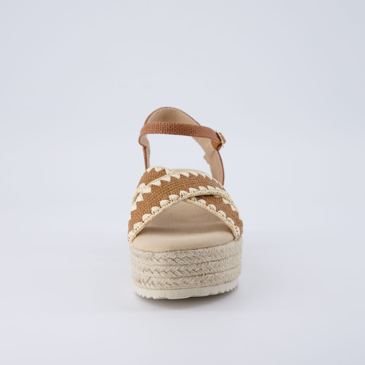 Ola Raffia Platform Sandals - view 12