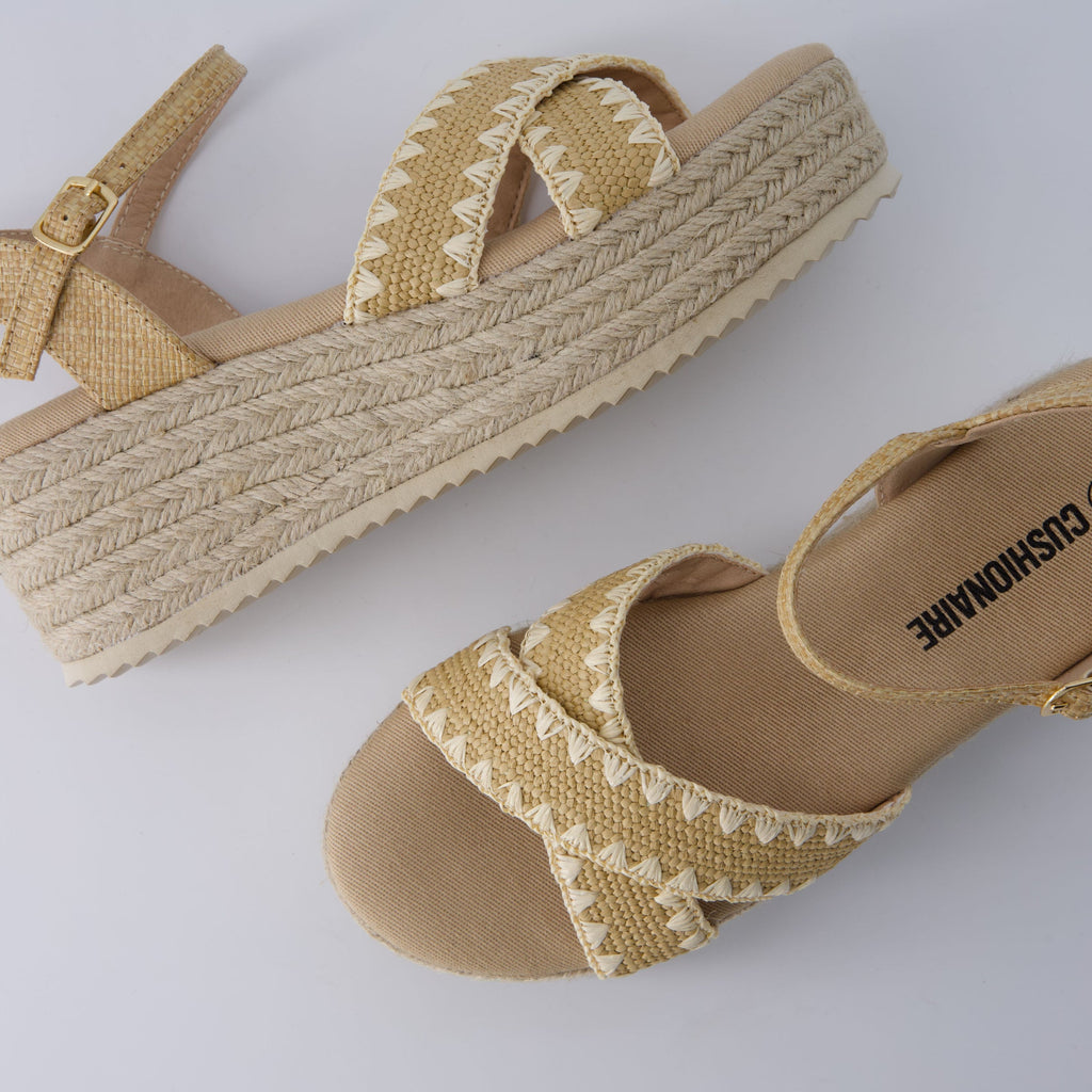 Ola Raffia Platform Sandals - view 25