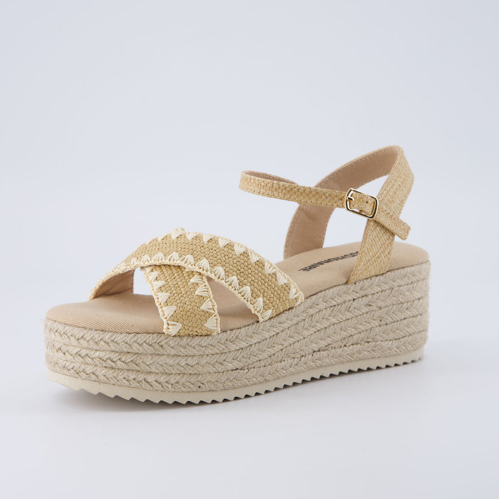 Ola Raffia Platform Sandals - view 19