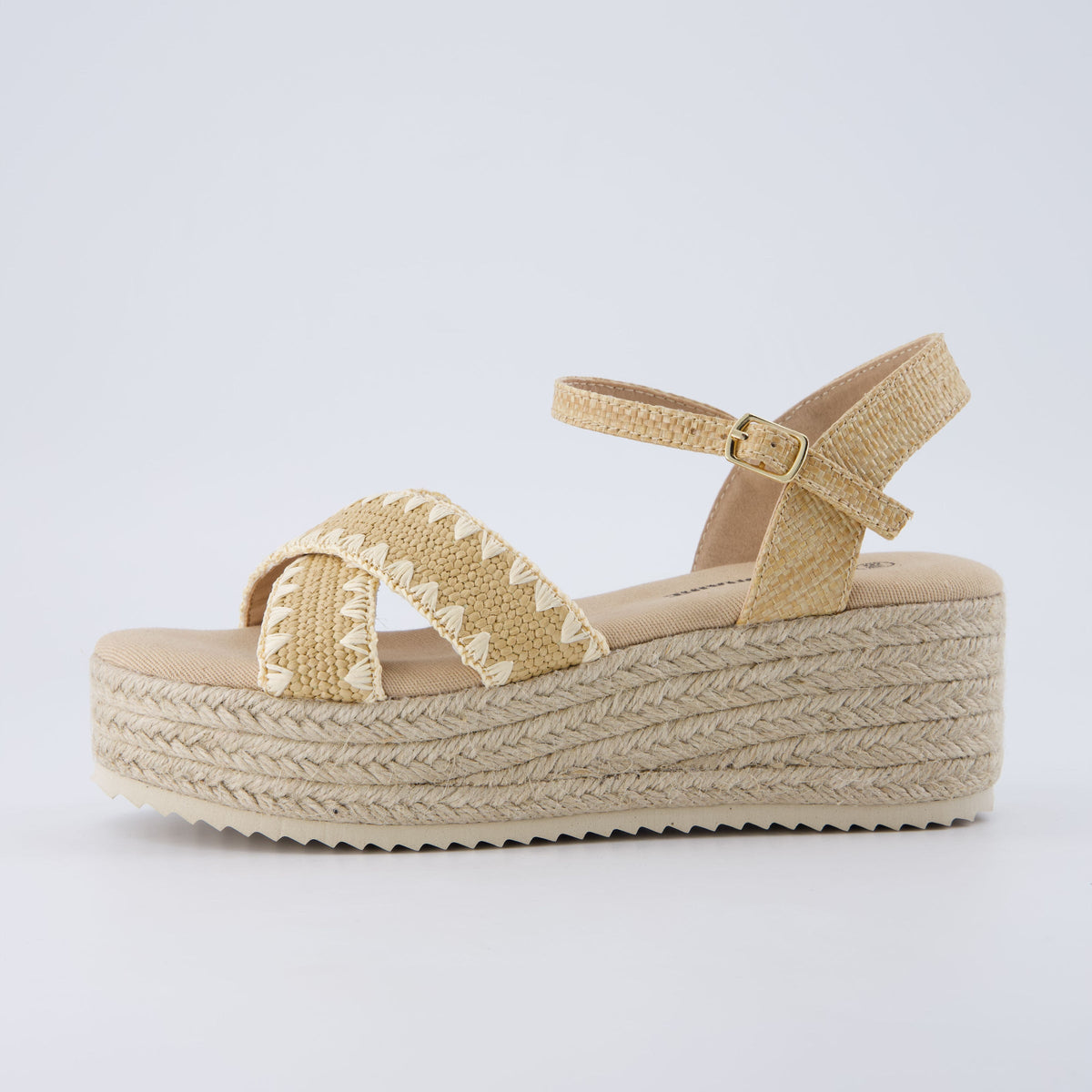 Ola Raffia Platform Sandals - view 18