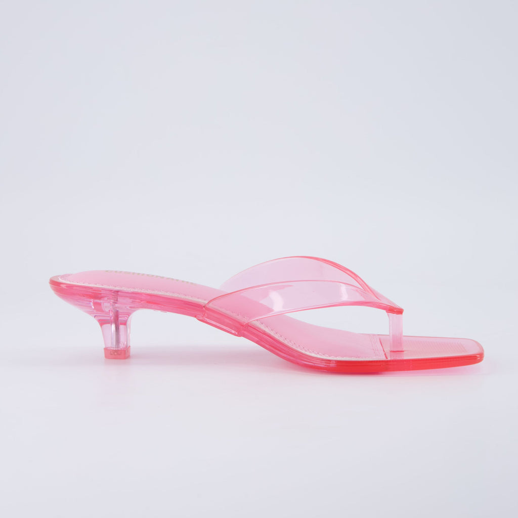 Riot Jelly Thong Kitten Heels - view 34