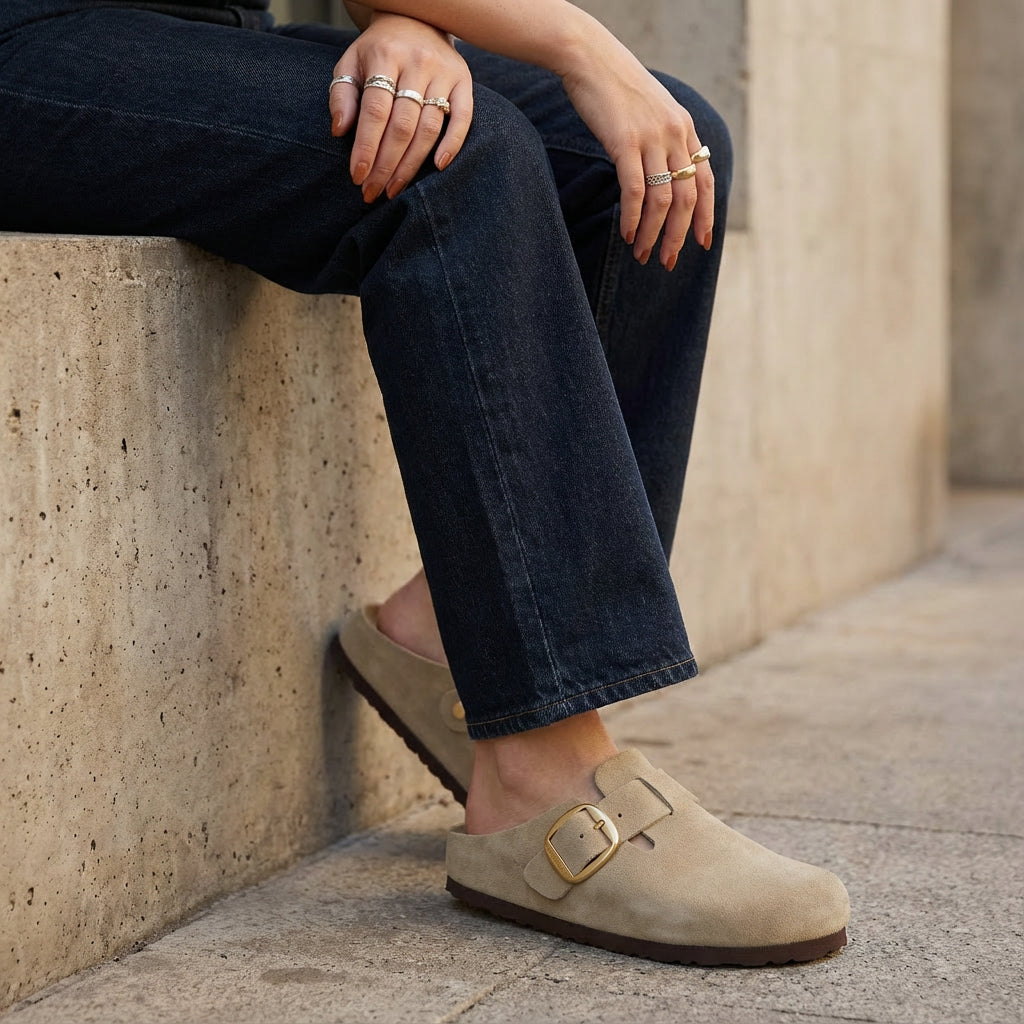 Rusty Leather Clogs - view 11