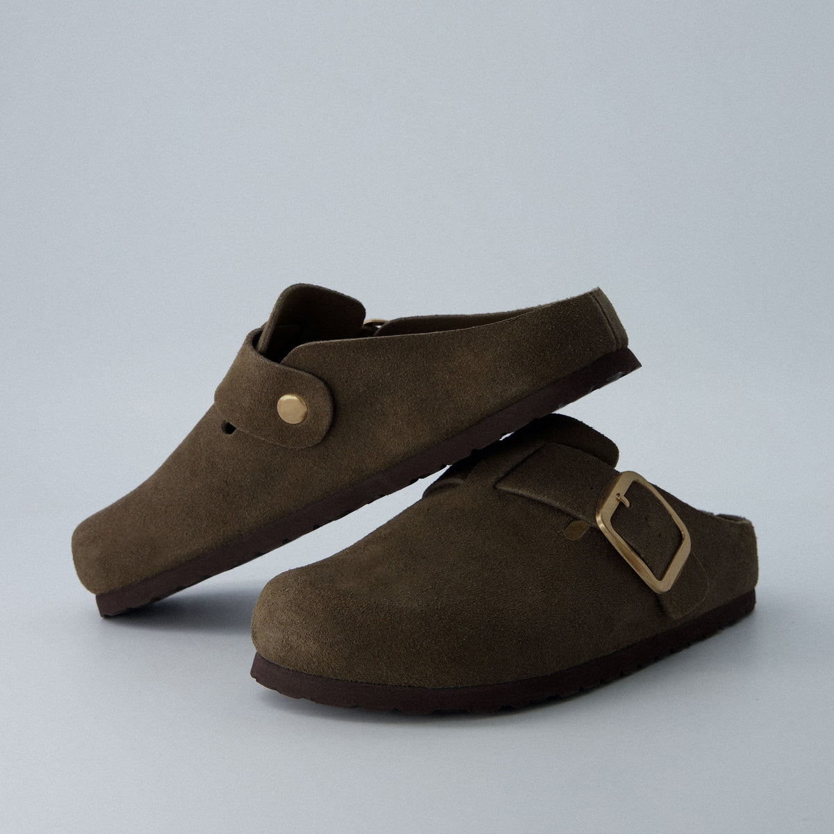 Rusty Leather Clogs - view 45
