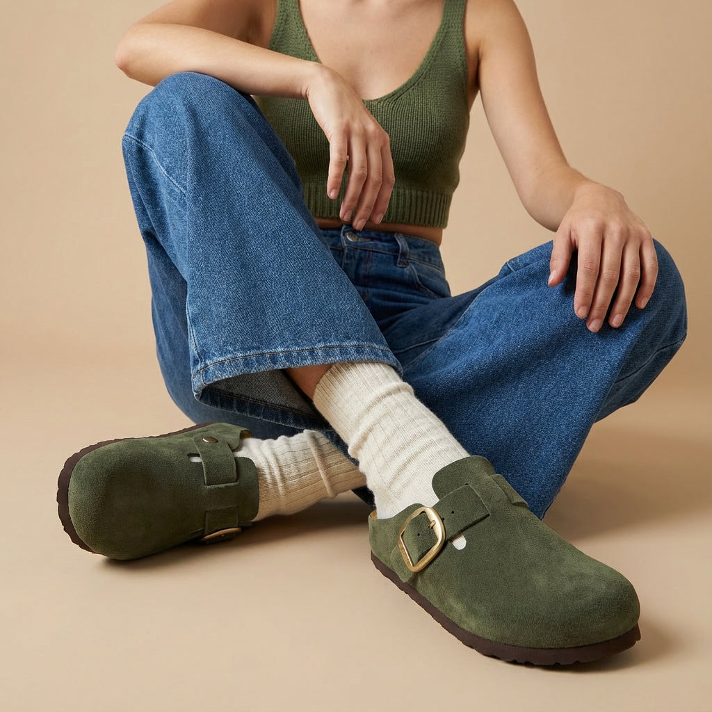 Rusty Leather Clogs - view 54