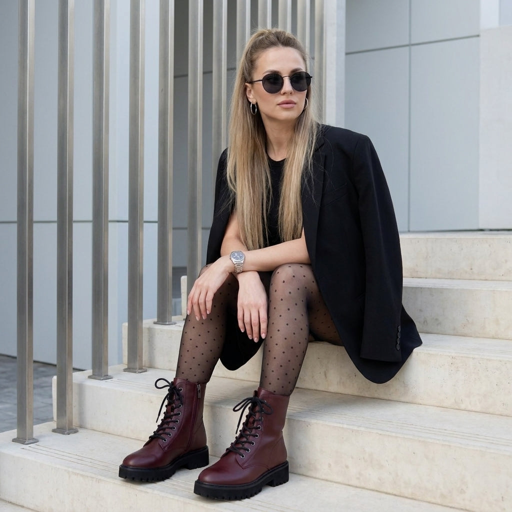 Ryker Leather Combat Boots - view 31