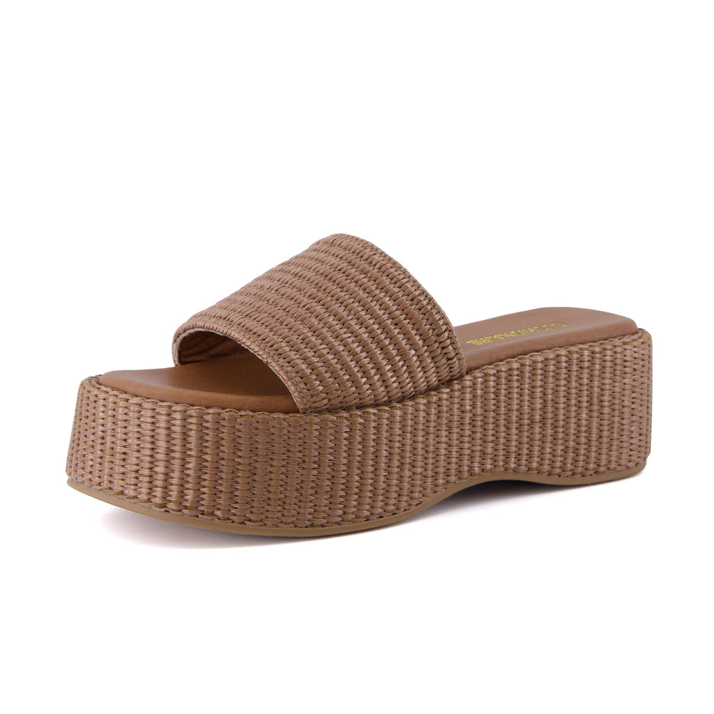 Siren Raffia Platform Sandals - view 3