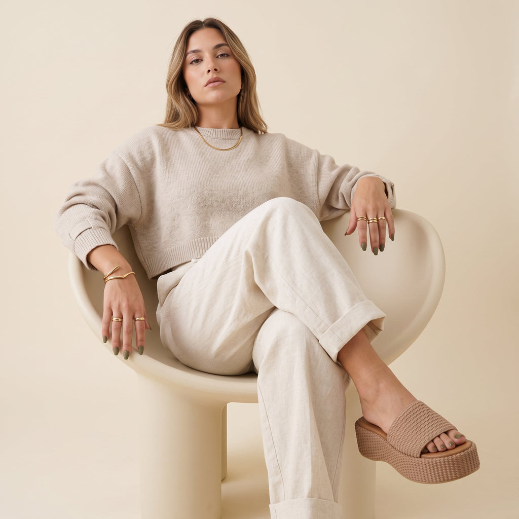 Siren Raffia Platform Sandals - view 8
