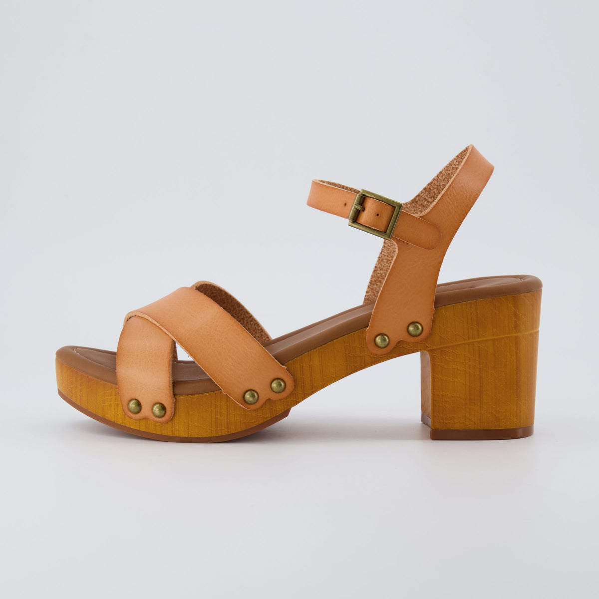 Slate Faux Wood Sandals - view 7
