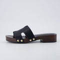 Thai Vegan Leather Platform Sandals - view 1