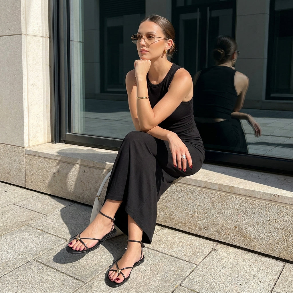 Tory Strappy Flat Sandals - view 9