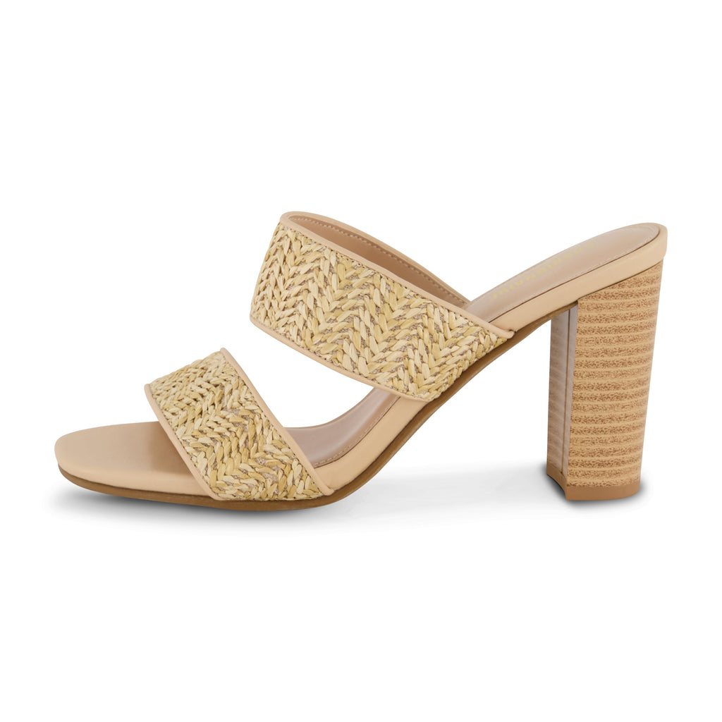 Tosh Two Band Raffia Sandal - view 1