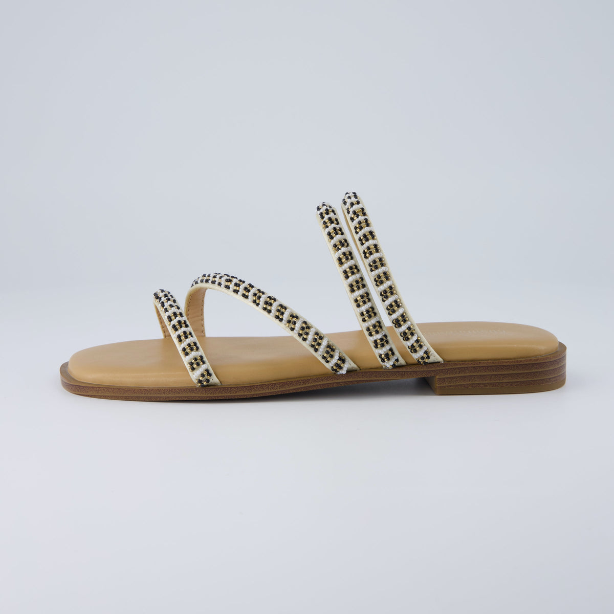Vivid Beaded Flat Sandal - view 2
