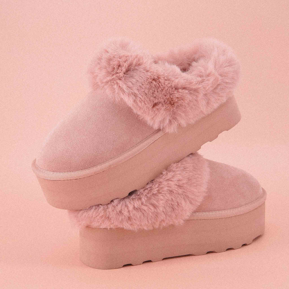 Husky Suede Cozy Platform Mule - view 17