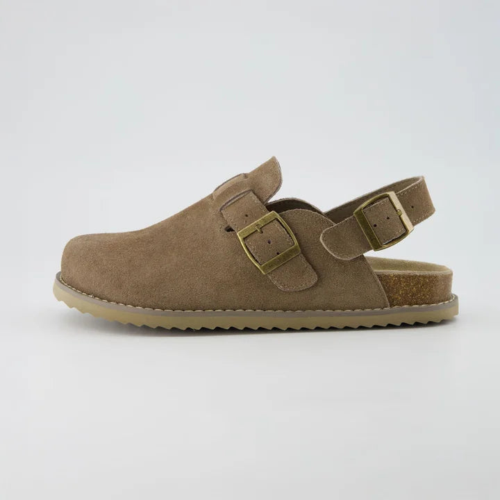 Soft suede slides